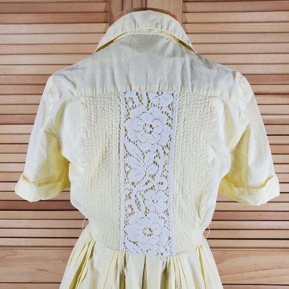 Vintage 50s yellow dress - Picture 4 of 5